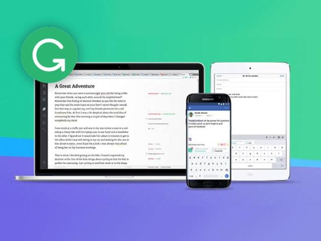 Grammarly corrects your writing errors on every device